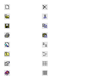 sample icons old windows apps used